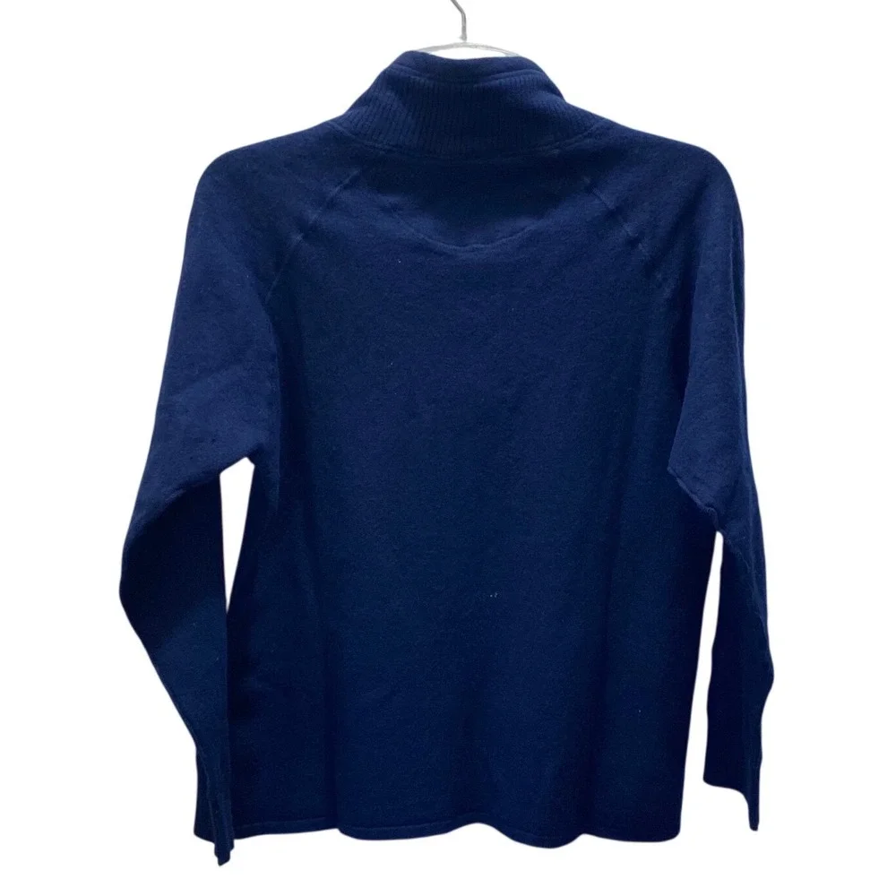 The‎ North Face Mens Fleece 1/4 Zip Pullover Navy Blue Size L G